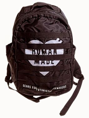 Human Made Black Heart Logo Tactical Backpack - Men